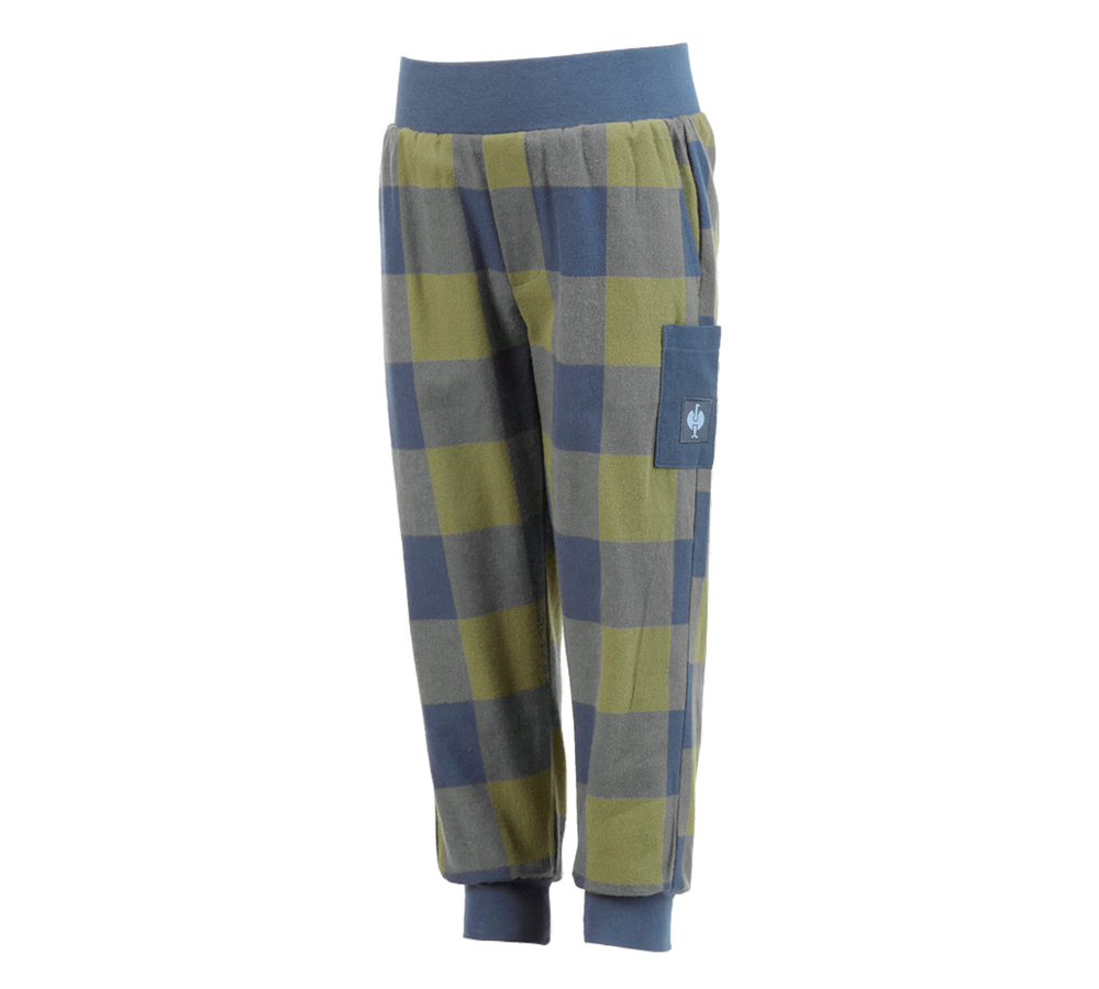 Accessoires: e.s. Pyjama Pantalon, enfants + vert montagne/bleu oxyde