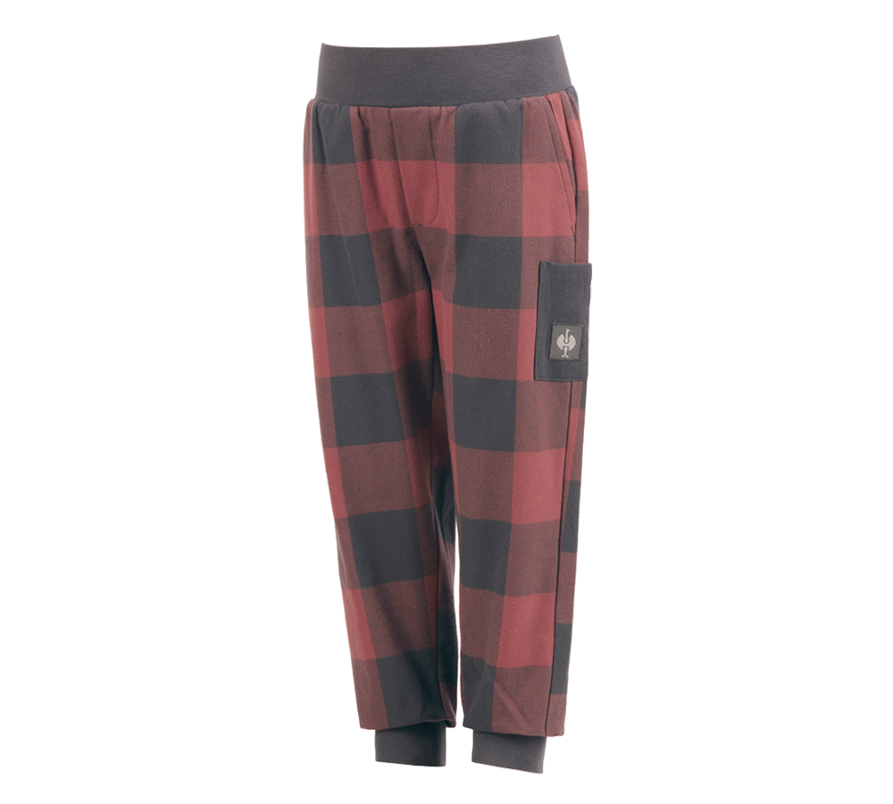 Accessoires: e.s. Pyjama Pantalon, enfants + rouge oxyde/gris carbone