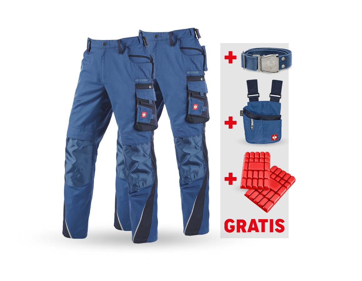 Bekleidung: SET: Bundhose + Winter Bundhose e.s.motion + kobalt/pazifik