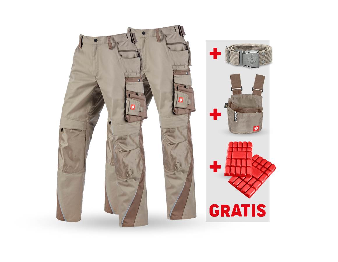 Bekleidung: SET: Bundhose + Winter Bundhose e.s.motion + lehm/torf