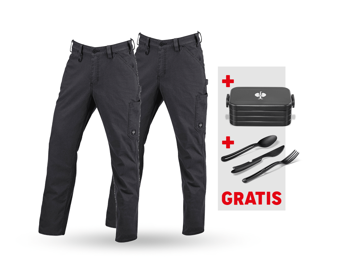 Bekleidung: SET: 2x Bundhose e.s.iconic + schwarz