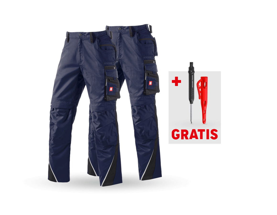 Bekleidung: SET: 2x Bundhose e.s.motion + dunkelblau/schwarz