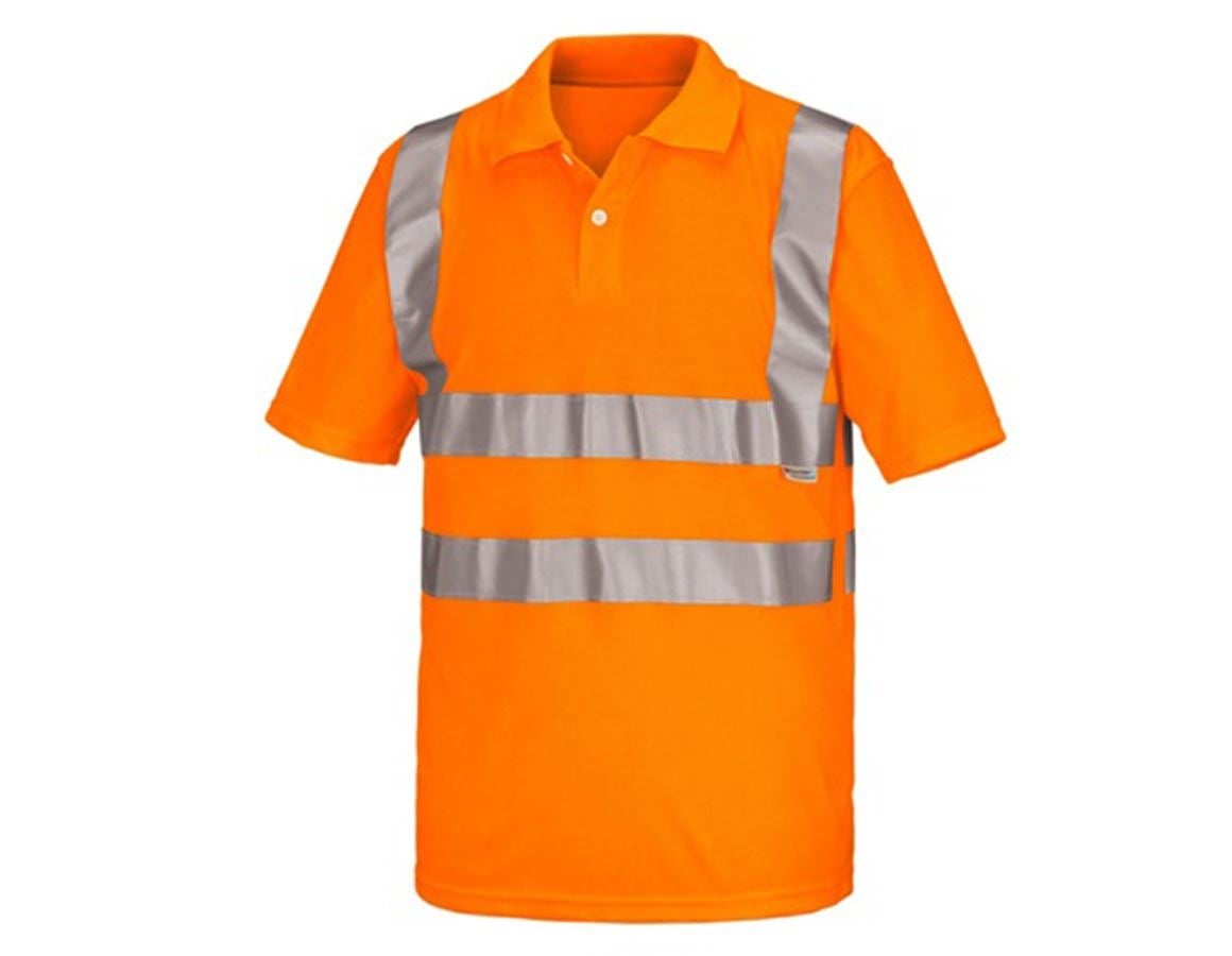 Shirts & Co.: STONEKIT Warnschutz Polo-Shirt + warnorange
