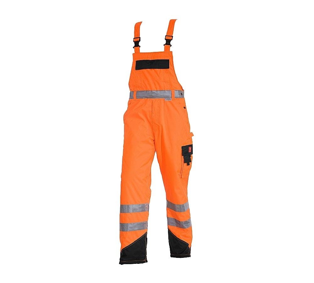 Pantalons de travail: Salopette thermique de signalisation e.s.image + orange fluo