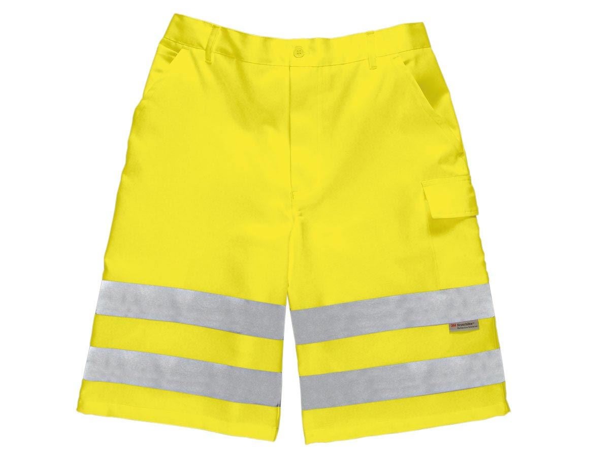 Pantalons de travail: Shorts haute visibilité + jaune fluo