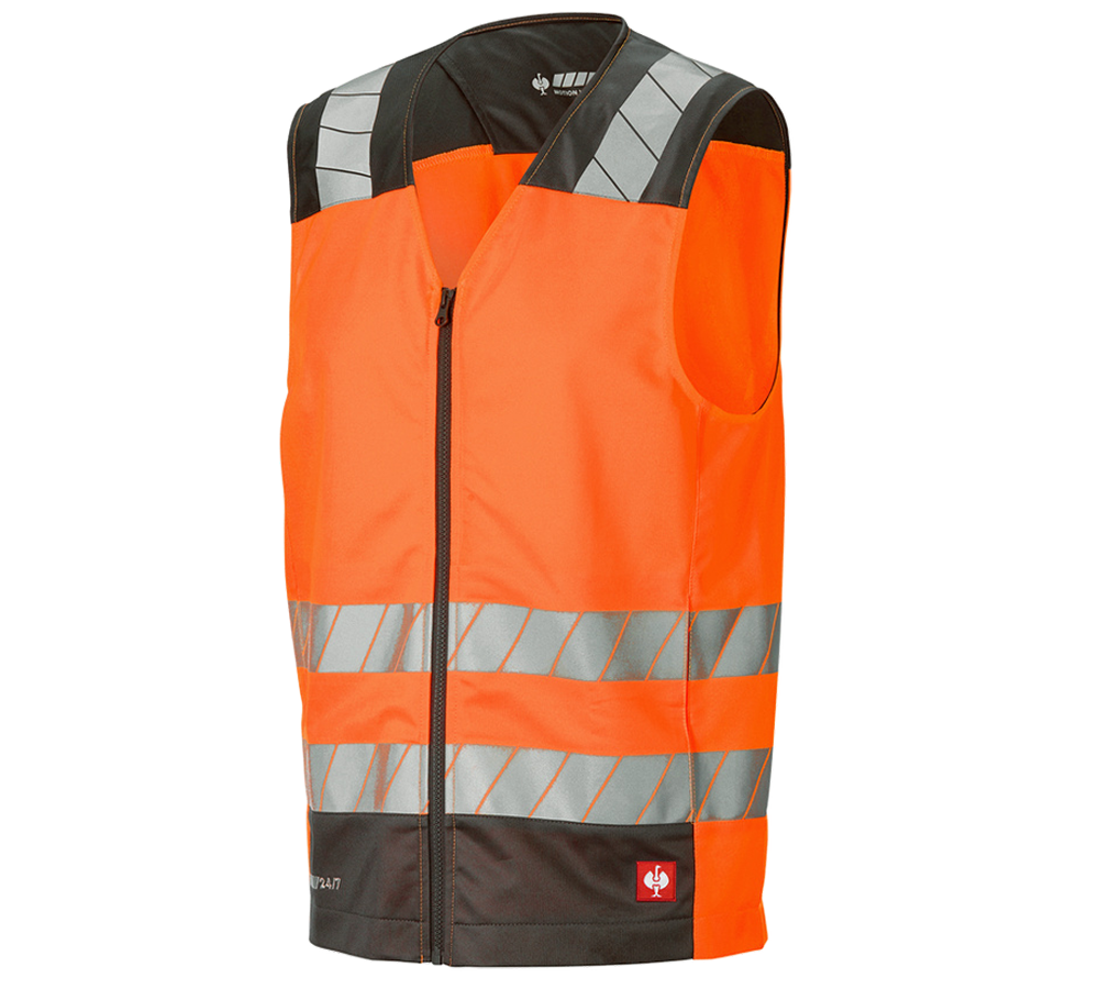 Vêtements: Gilet de signalisation e.s.motion 24/7 + orange fluo/anthracite