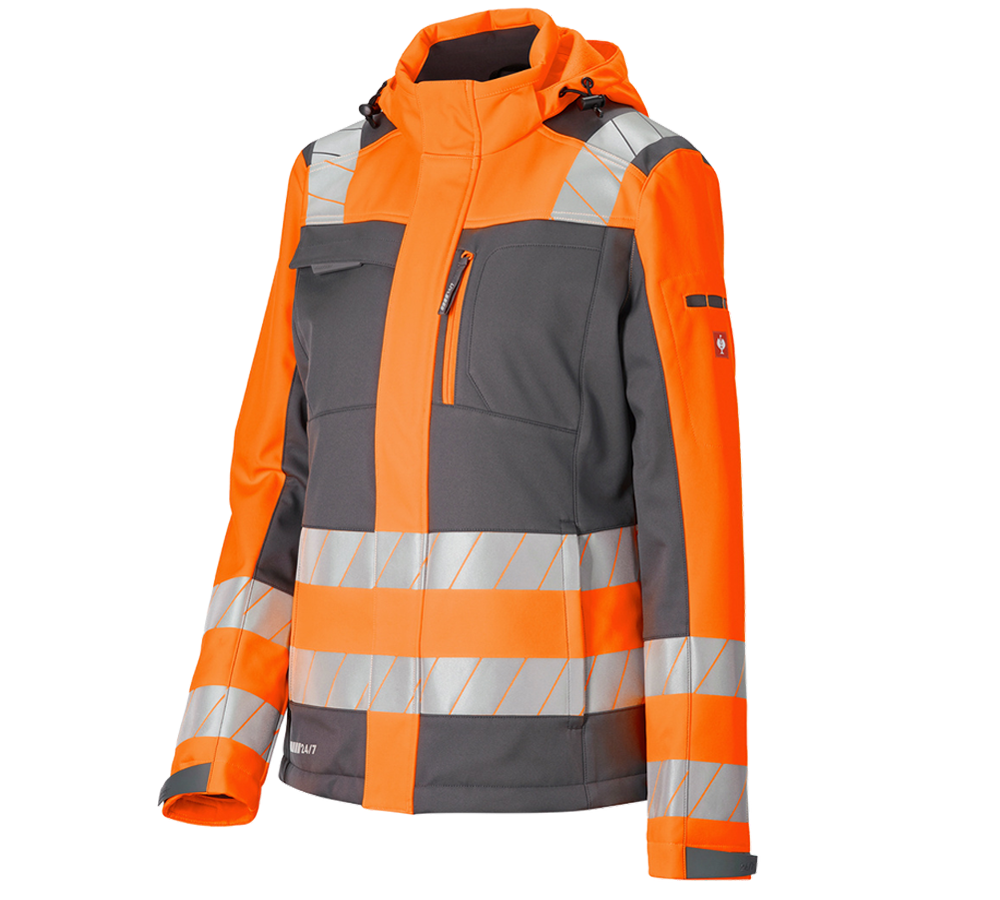 Thèmes: Veste soft.de signal.d'hiver e.s.motion 24/7,fem. + anthracite/orange fluo