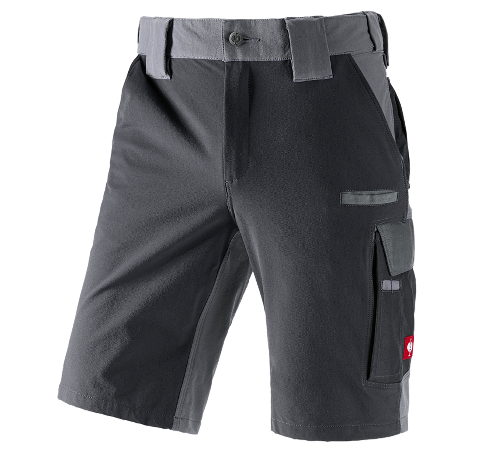 Pantalons de travail: Short fonctionnel e.s.dynashield + ciment/graphite