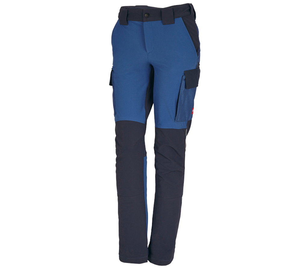 Pantalons de travail: Fonct. pantalon Cargo e.s.dynashield, femmes + cobalt/pacifique