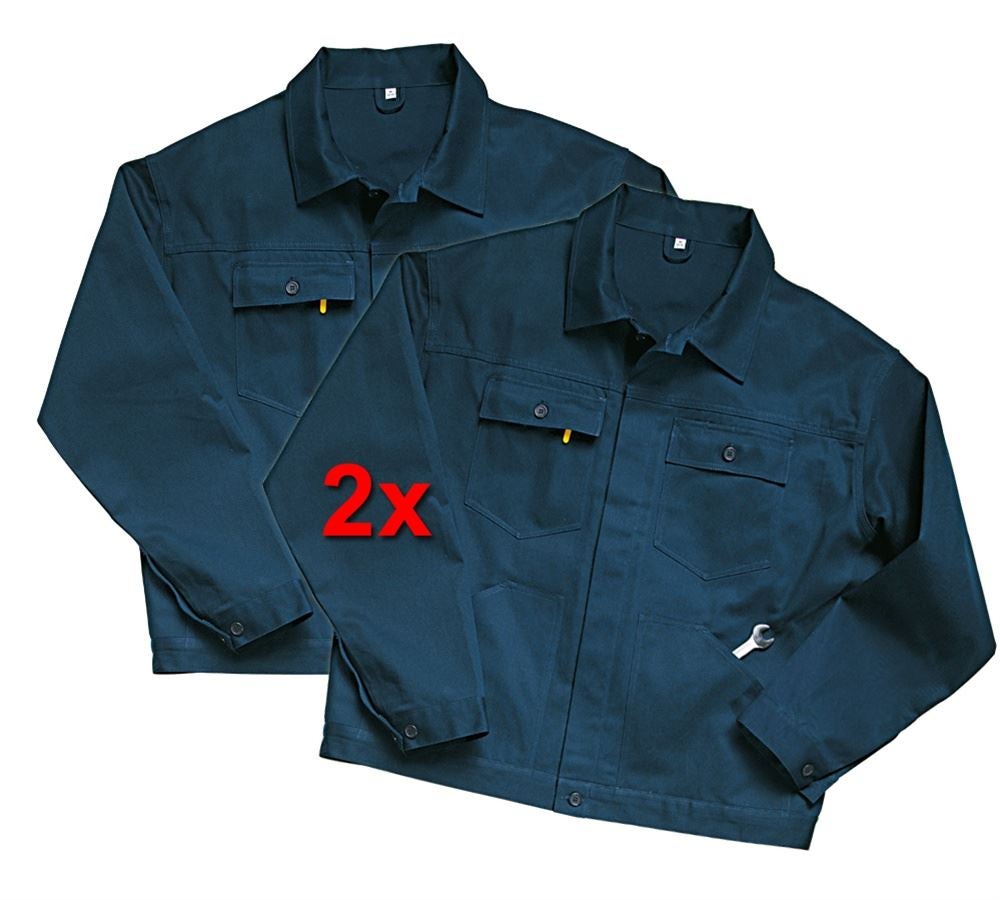 Werkjassen: Werkjack Basic, per 2 + donkerblauw