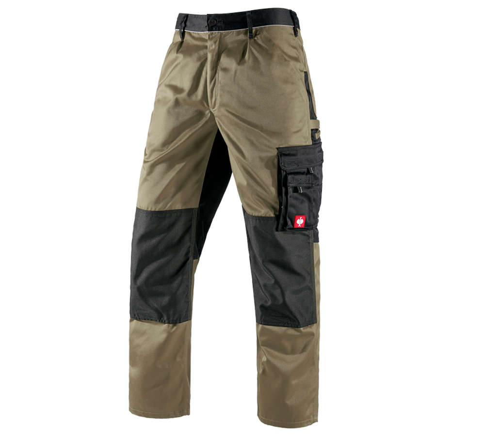 Installateurs / Plombier: Pantalon à taille élastique e.s.image + kaki/noir