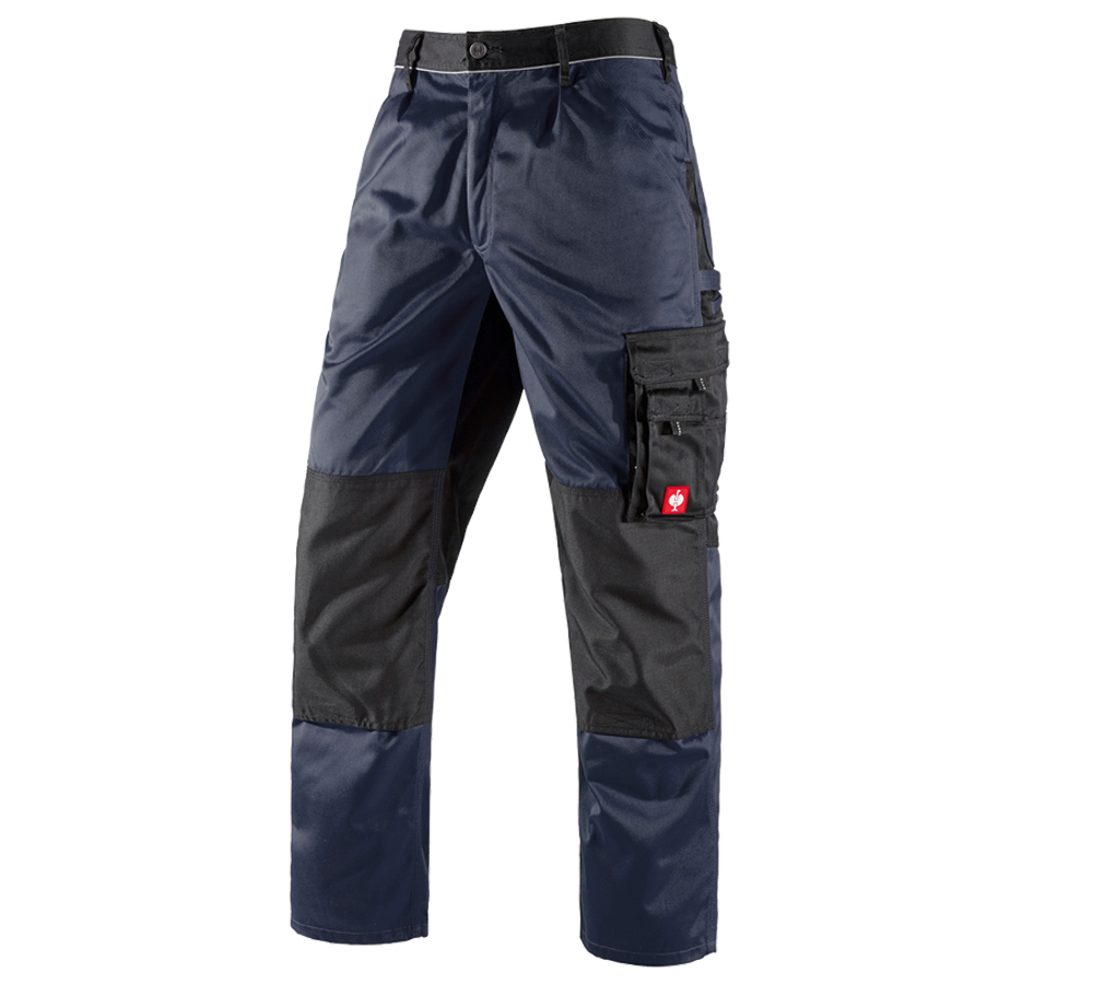 Installateurs / Plombier: Pantalon à taille élastique e.s.image + bleu foncé/noir