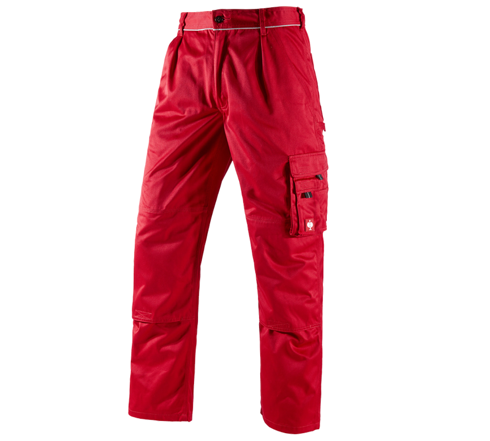 Menuisiers: Pantalon à taille élastique e.s.classic + rouge