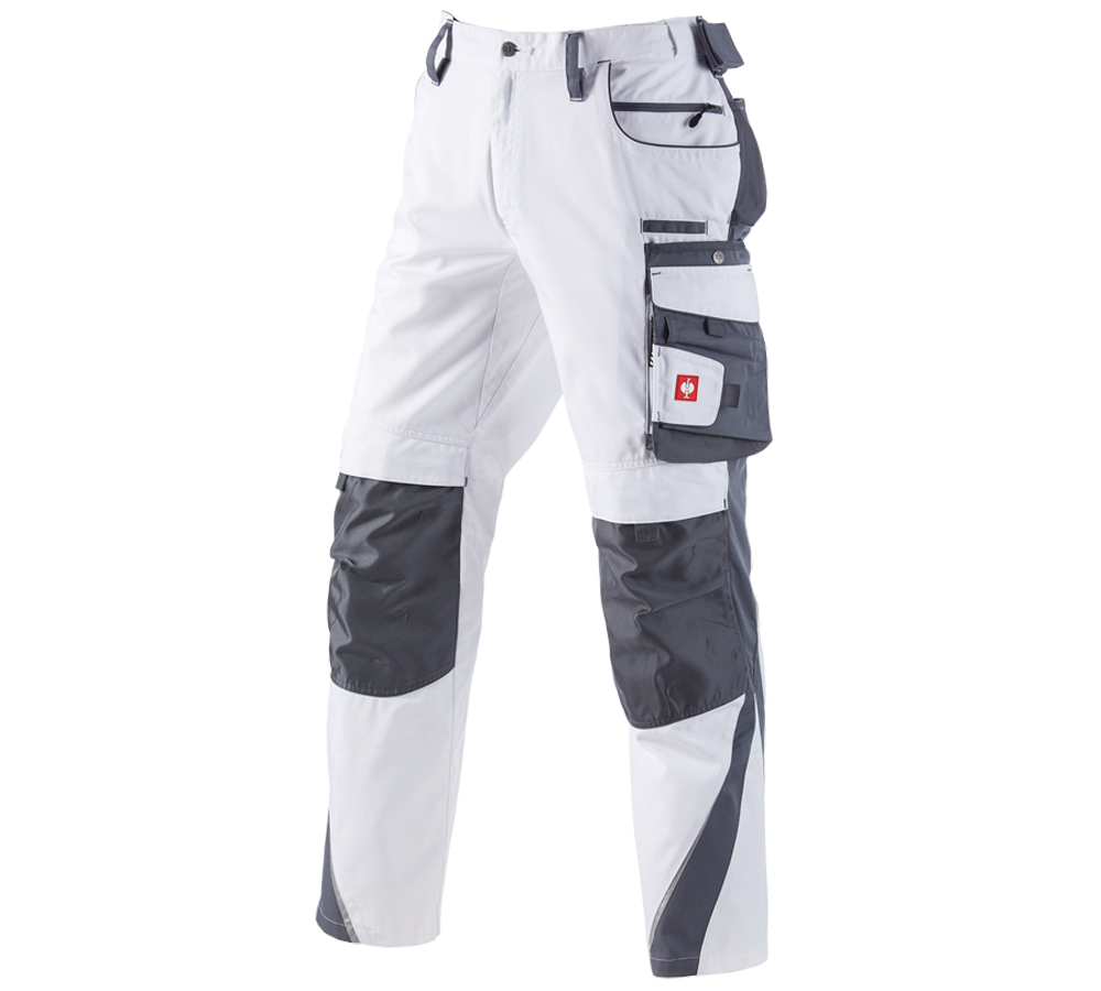 Menuisiers: Pantalon e.s.motion d´hiver + blanc/gris