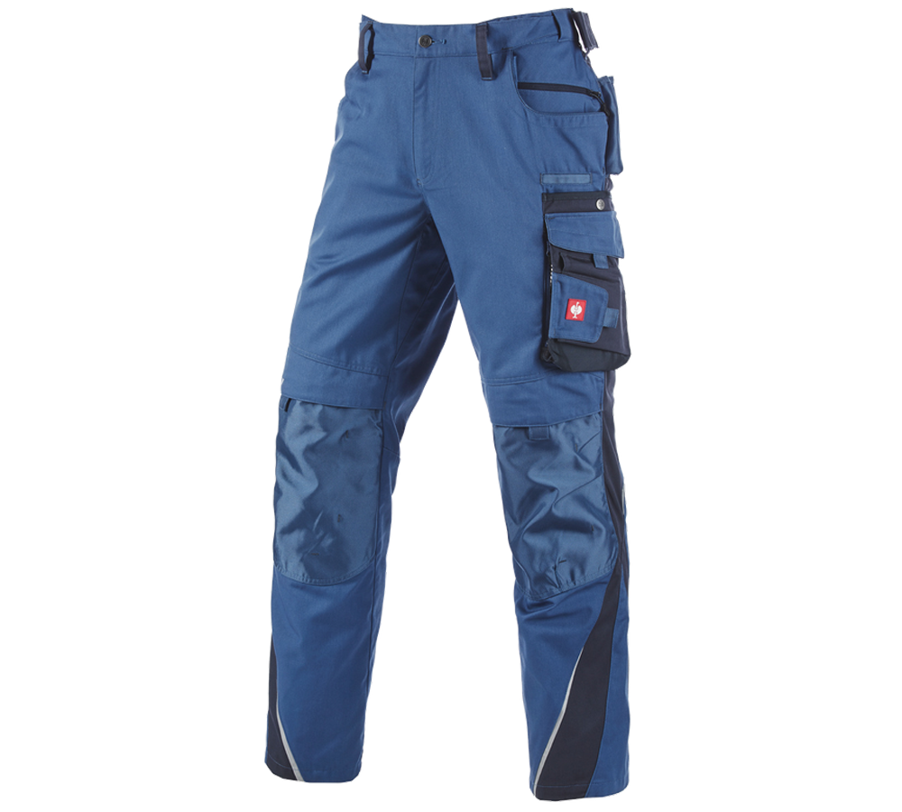 Menuisiers: Pantalon à taille élastique e.s.motion + cobalt/pacifique