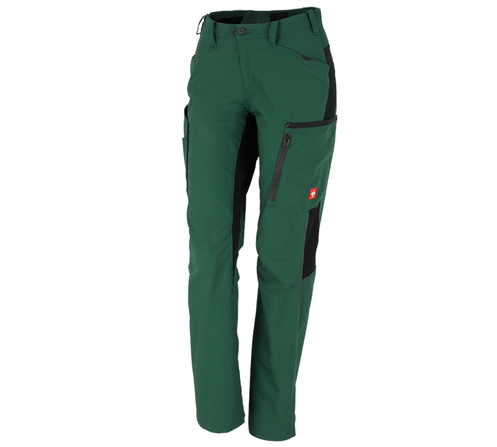 Horti-/ Sylvi-/ Agriculture: Pantalon à taille élastique femmes e.s.vision + vert/noir