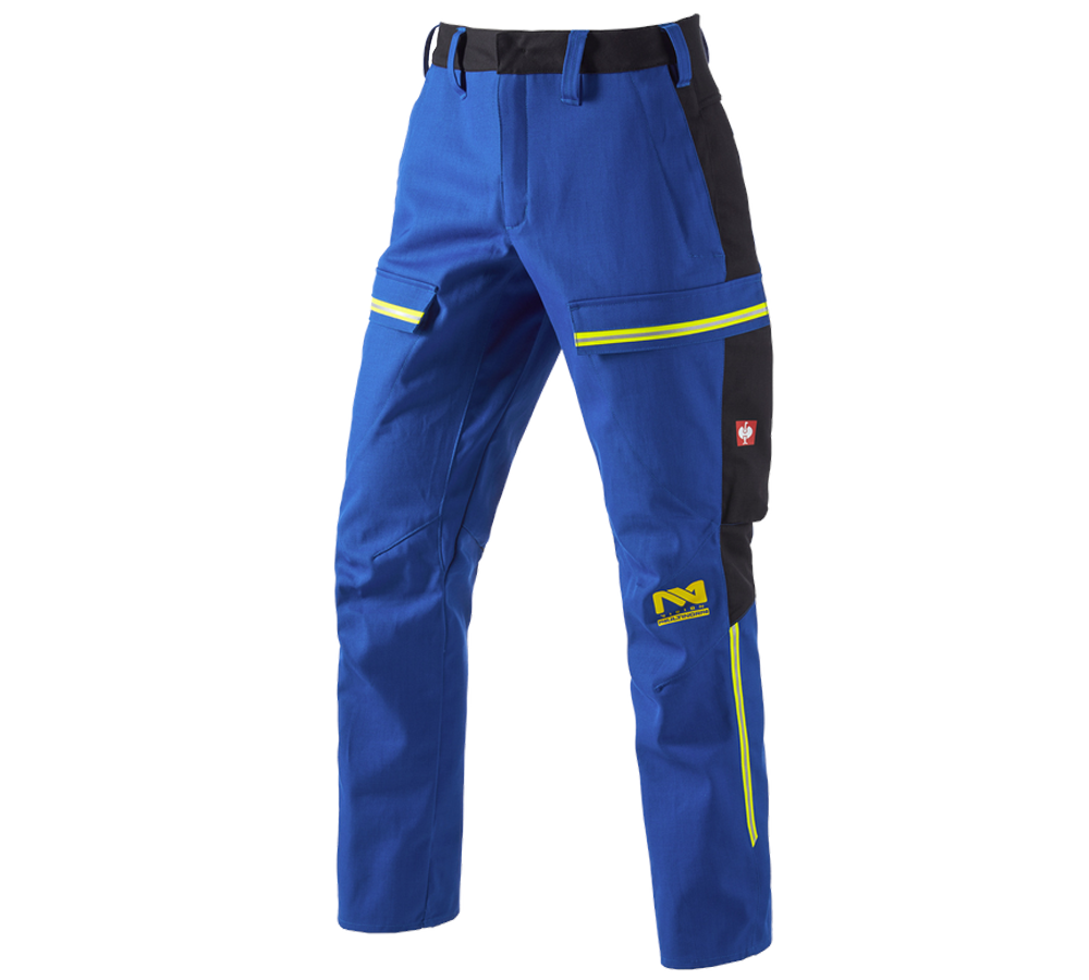 Pantalons de travail: Pantalon à taille élastique e.s.vision multinorm* + bleu royal/noir