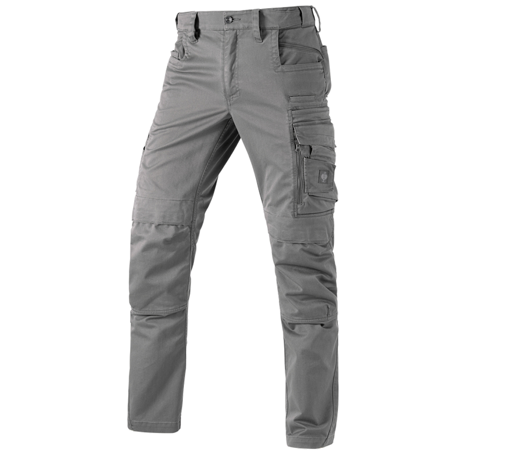 Horti-/ Sylvi-/ Agriculture: Pantalon à taille élastique e.s.motion ten + granit