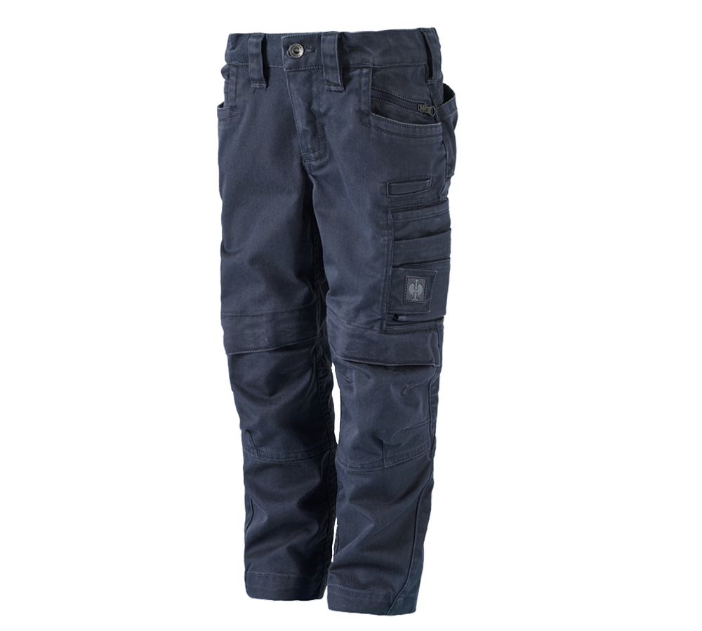 Pantalons: Pantalon à taille élastique e.s.motion ten,enfants + bleu ardoise