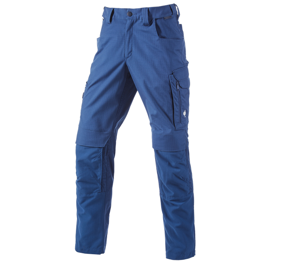 Pantalons de travail: Pantalon à taille élastique e.s.concrete solid + bleu alcalin