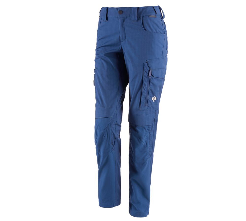 Thèmes: Pantalon à taille élast. e.s.concrete solid femmes + bleu alcalin