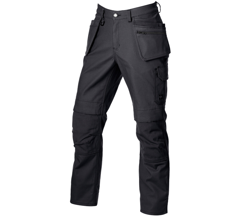 Pantalons de travail: Pantalon de travail e.s.iconic tool-pouch + noir