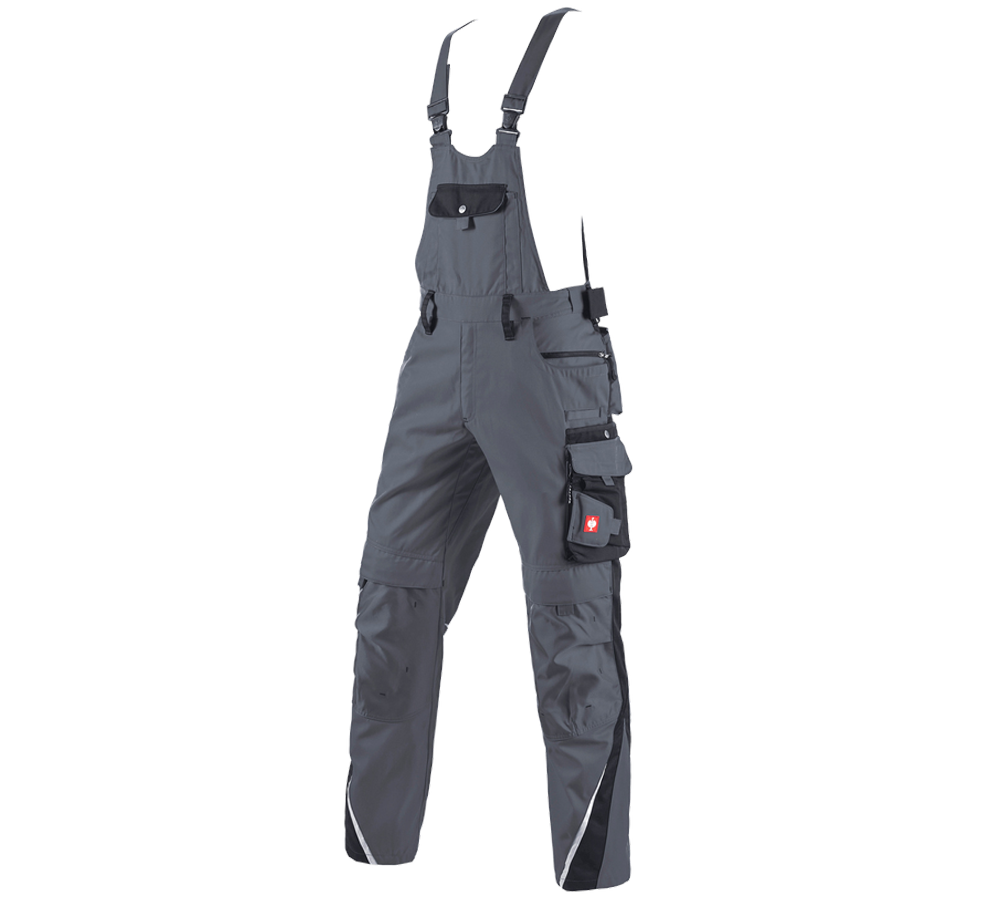 Pantalons de travail: Salopette à taille élastique e.s.motion d´hiver + gris/noir
