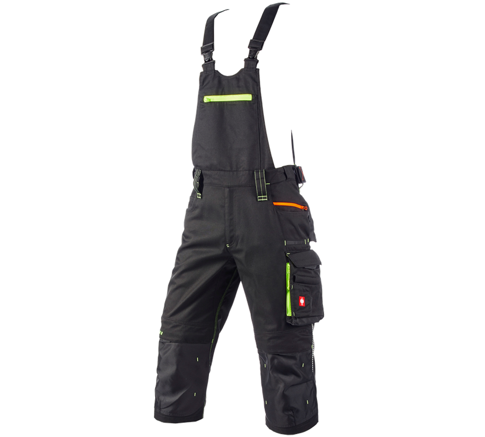 Pantalons de travail: Salopette corsaire e.s.motion 2020 + noir/jaune fluo/orange fluo