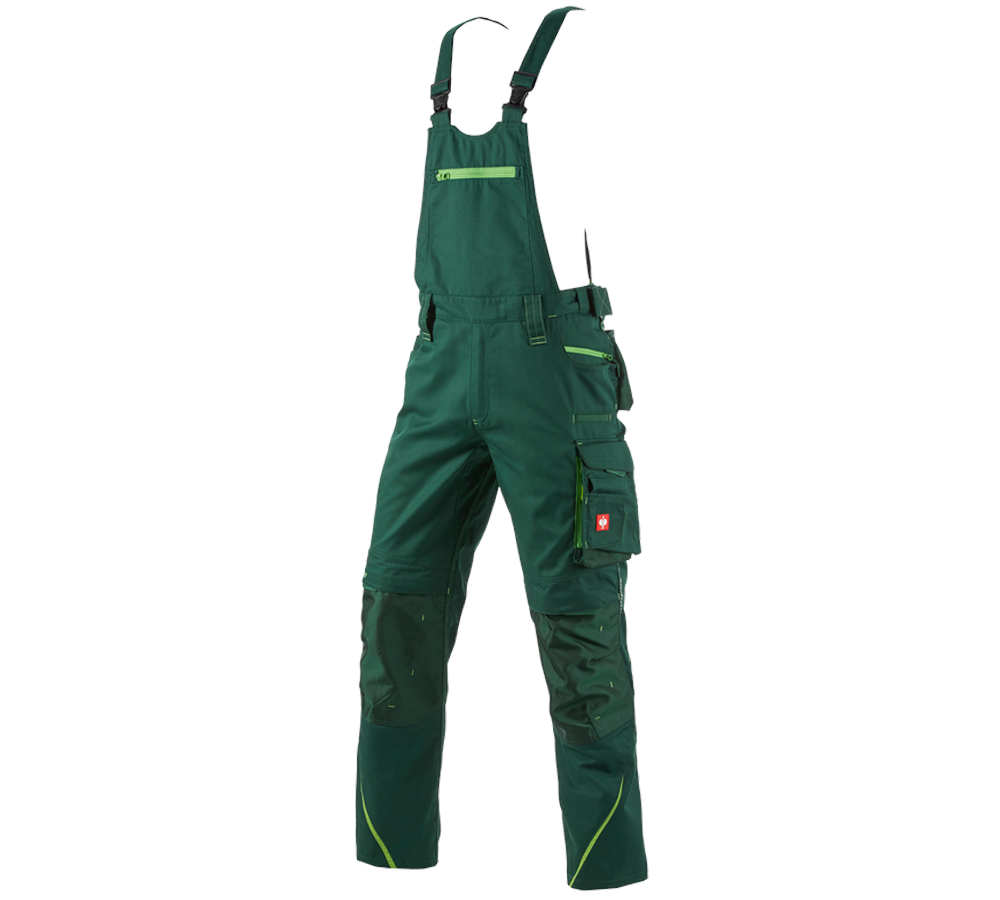 Pantalons de travail: Salopette e.s.motion 2020 + vert/vert d'eau