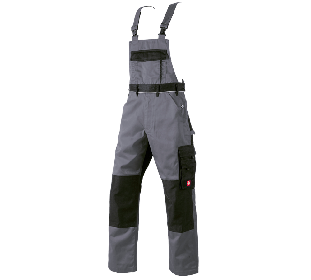 Pantalons de travail: Salopette e.s.image + gris/noir