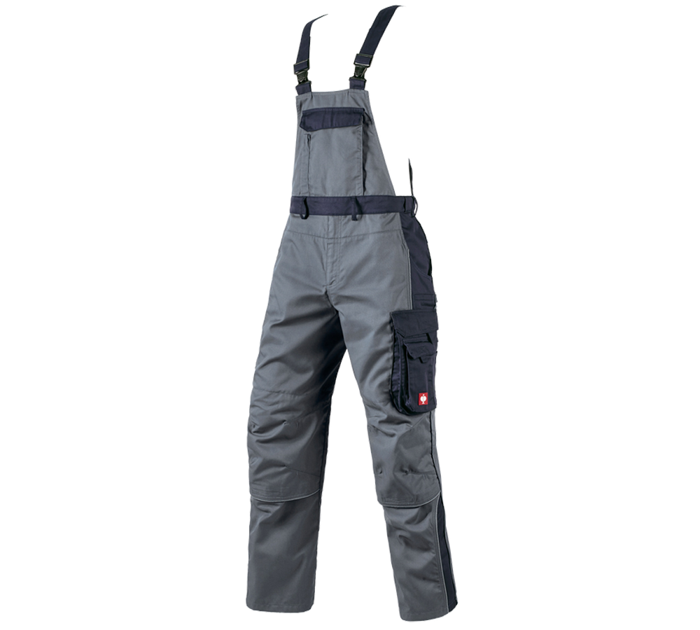 Pantalons de travail: Salopette e.s.active + gris/bleu foncé