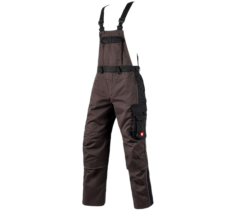 Pantalons de travail: Salopette e.s.active + brun/noir