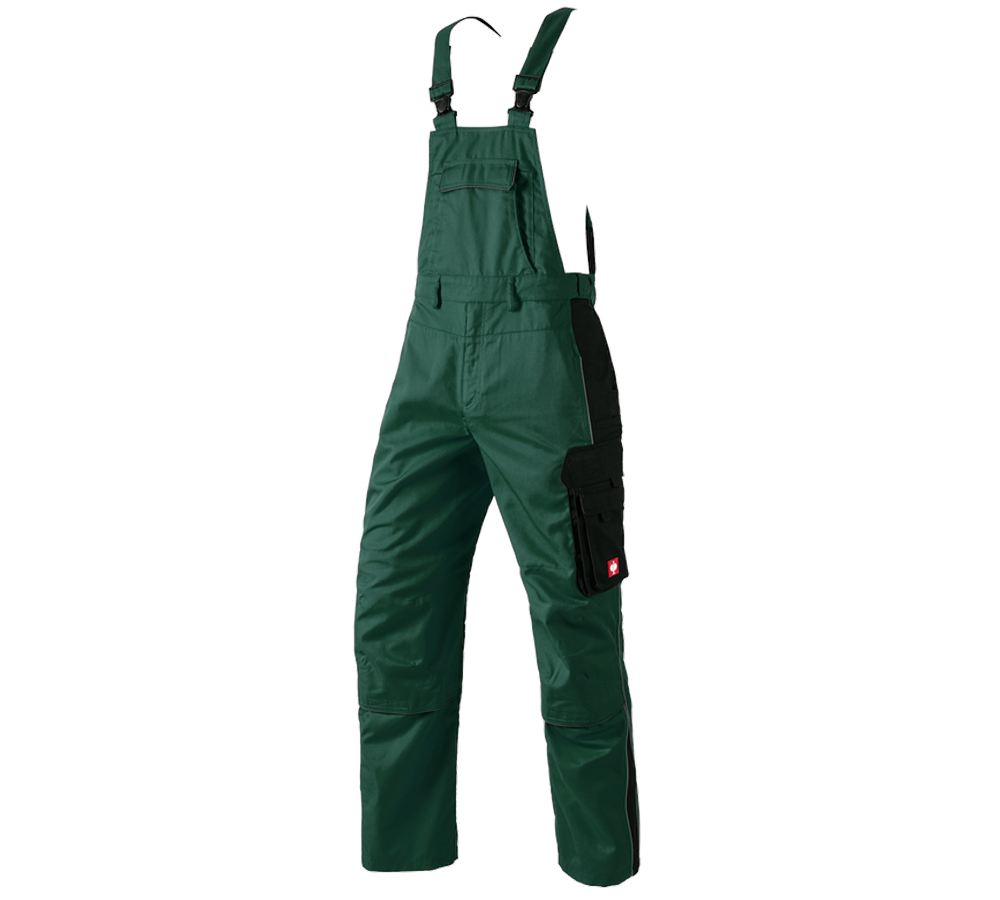 Pantalons de travail: Salopette e.s.active + vert/noir