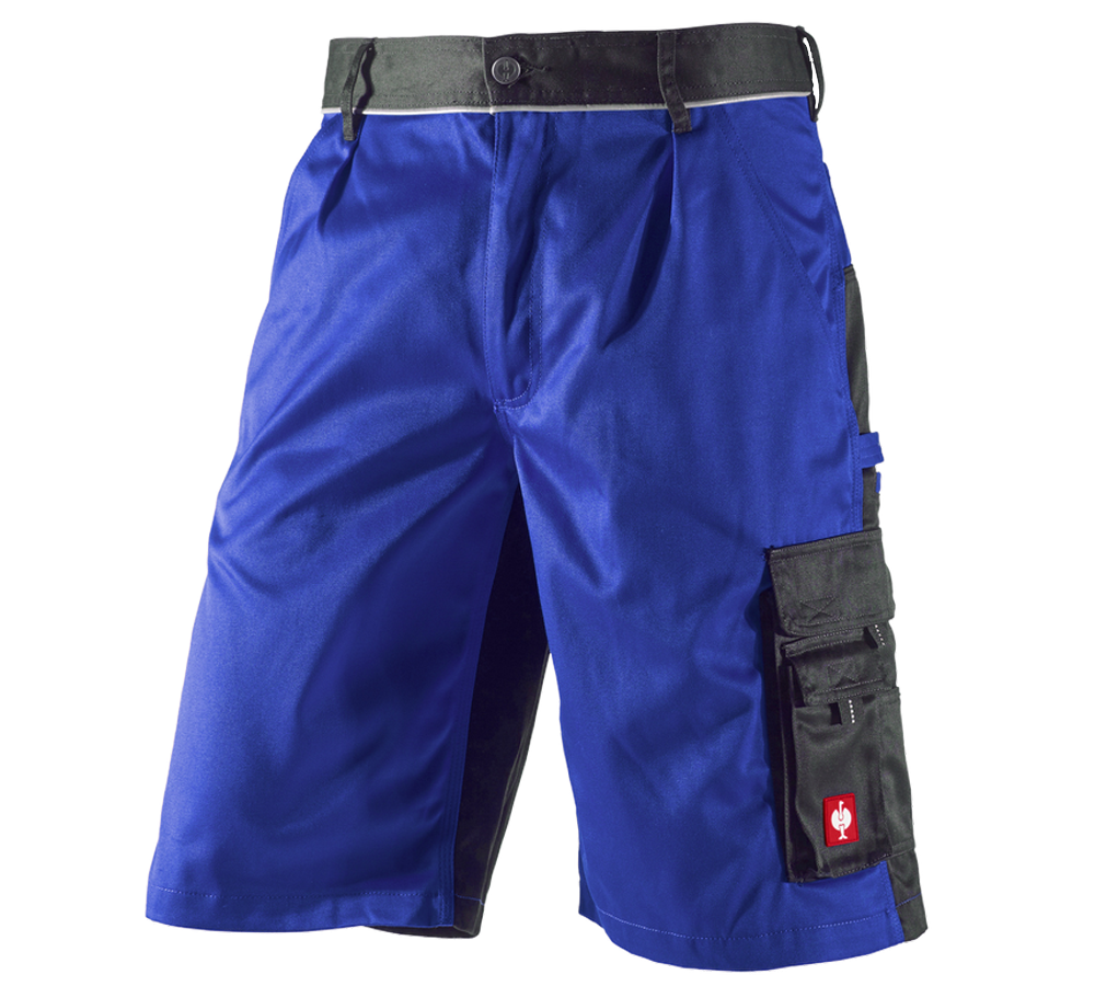 Pantalons de travail: Short e.s.image + bleu royal/noir