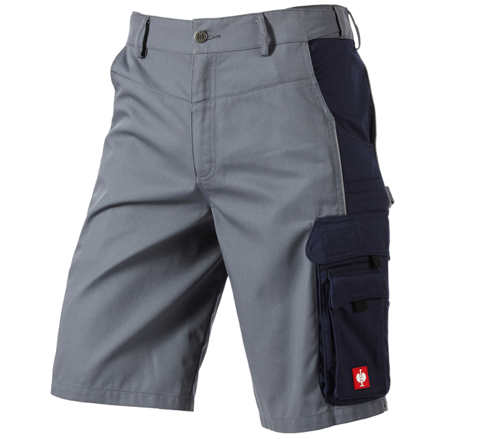 Pantalons de travail: Short e.s.active + gris/bleu foncé