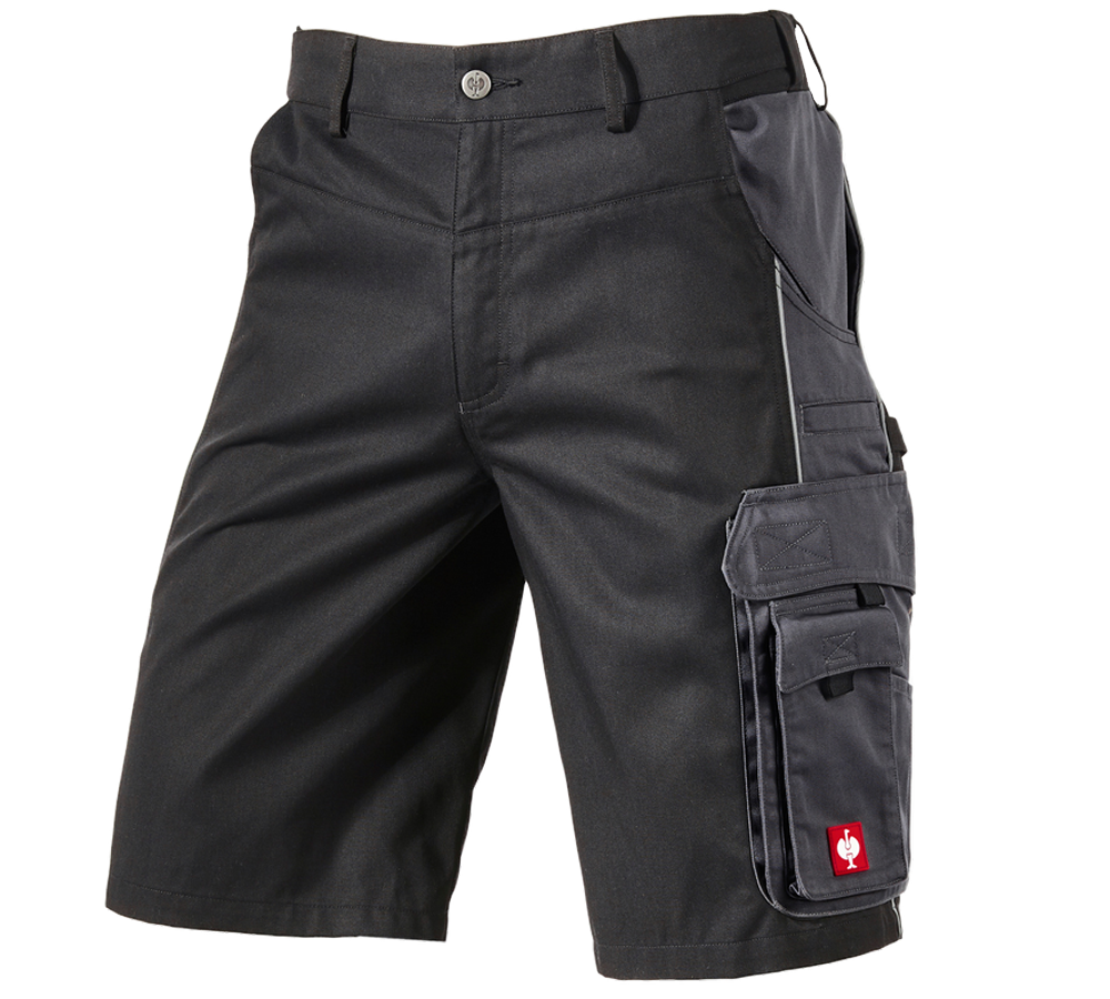Pantalons de travail: Short e.s.active + noir/anthracite