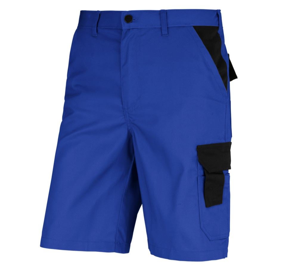 Pantalons de travail: STONEKIT Short Odense + bleu royal/noir