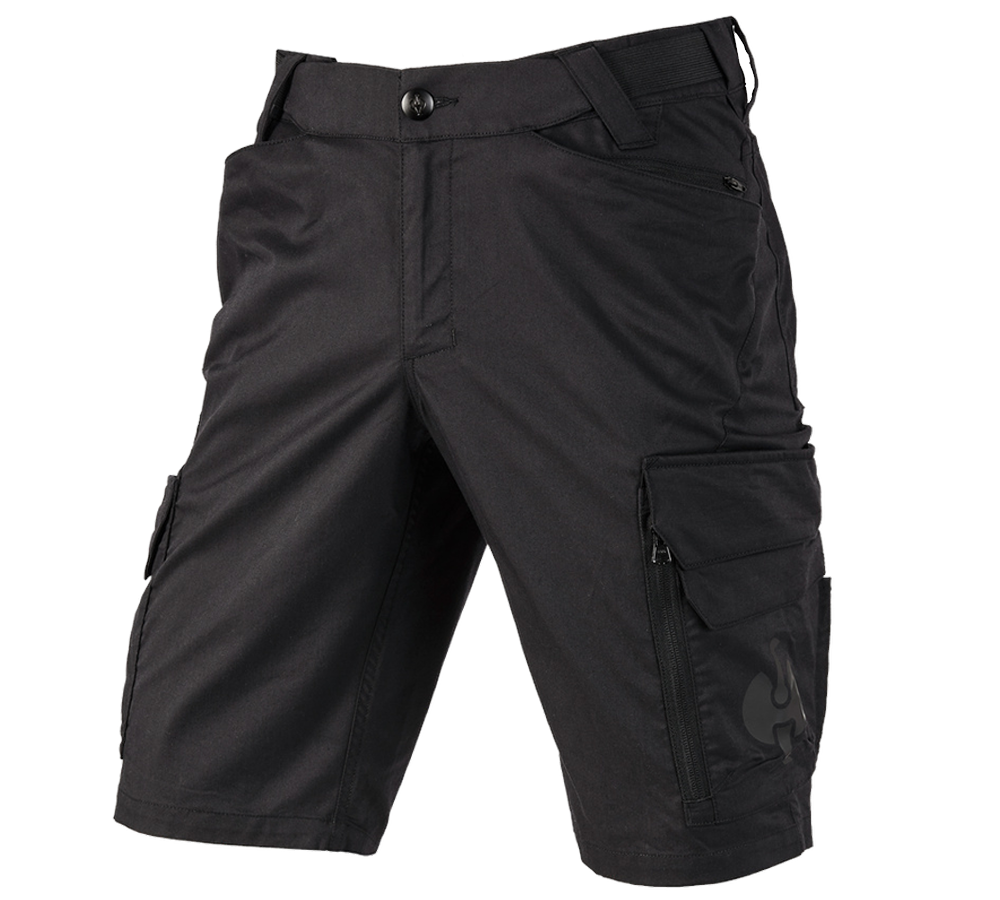 Pantalons de travail: Short e.s.trail + noir