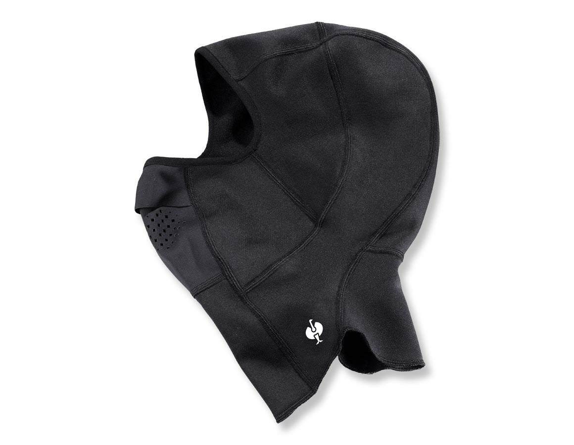 Accessoires: e.s. FIBERTWIN® thermo stretch Wetterschutzmaske + schwarz