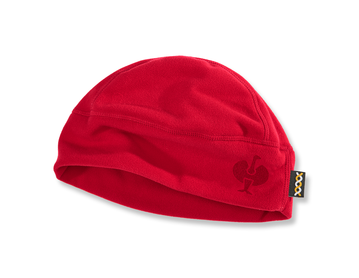 Froid: e.s. FIBERTWIN® microfleece bonnet + rouge vif