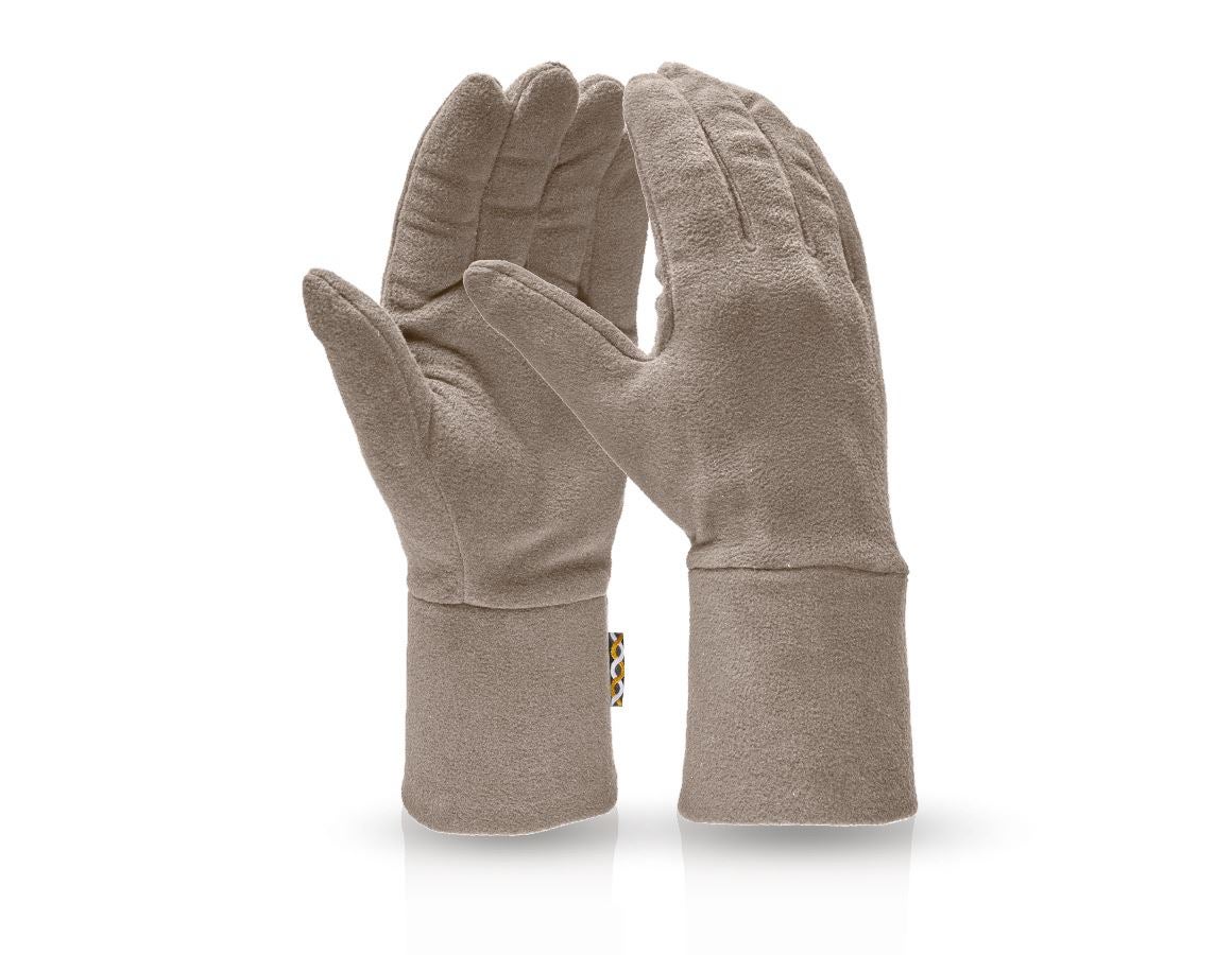 Accessoires: e.s. FIBERTWIN® microfleece handschoenen + steen