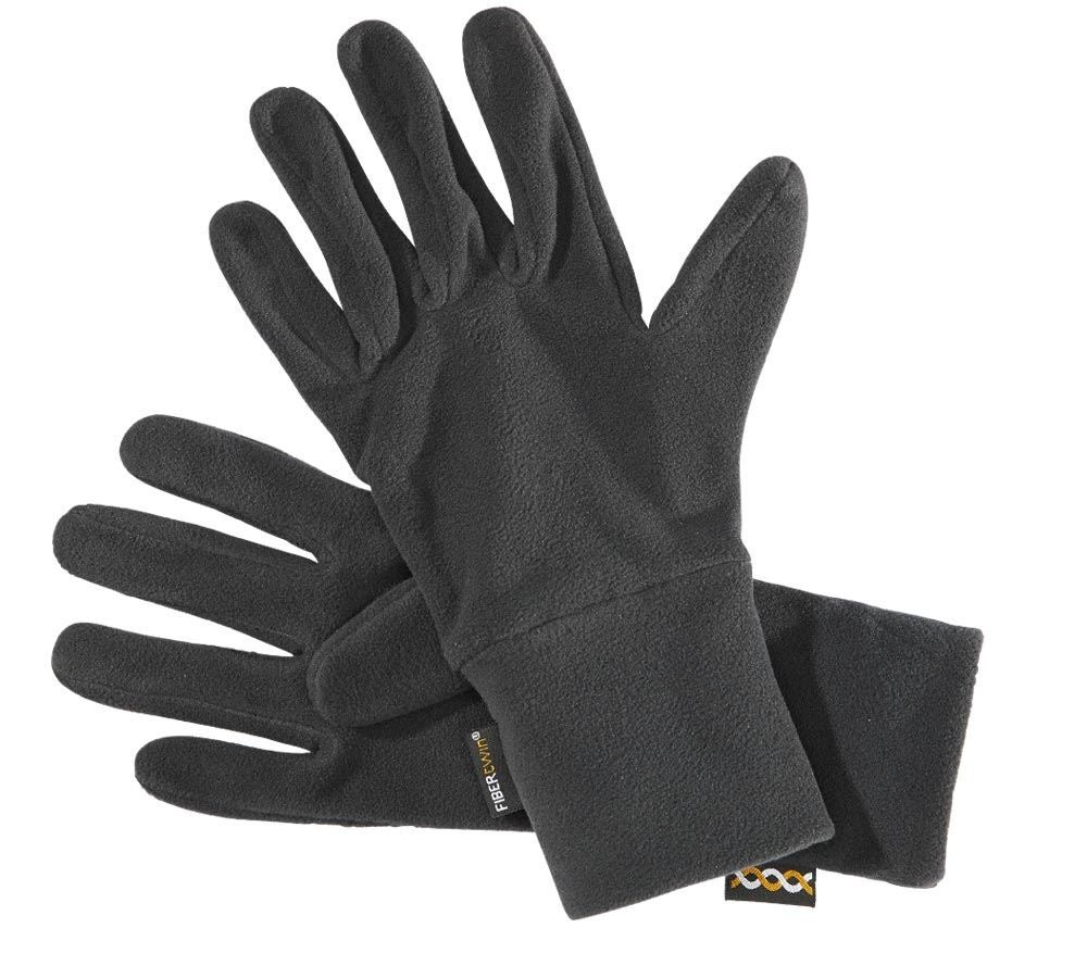 Accessoires: e.s. FIBERTWIN® microfleece handschoenen + zwart