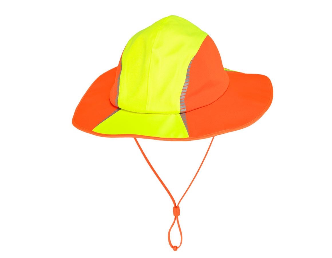 Froid: Bonnet de pluie fonctionnel e.s.motion 2020 + jaune fluo/orange fluo