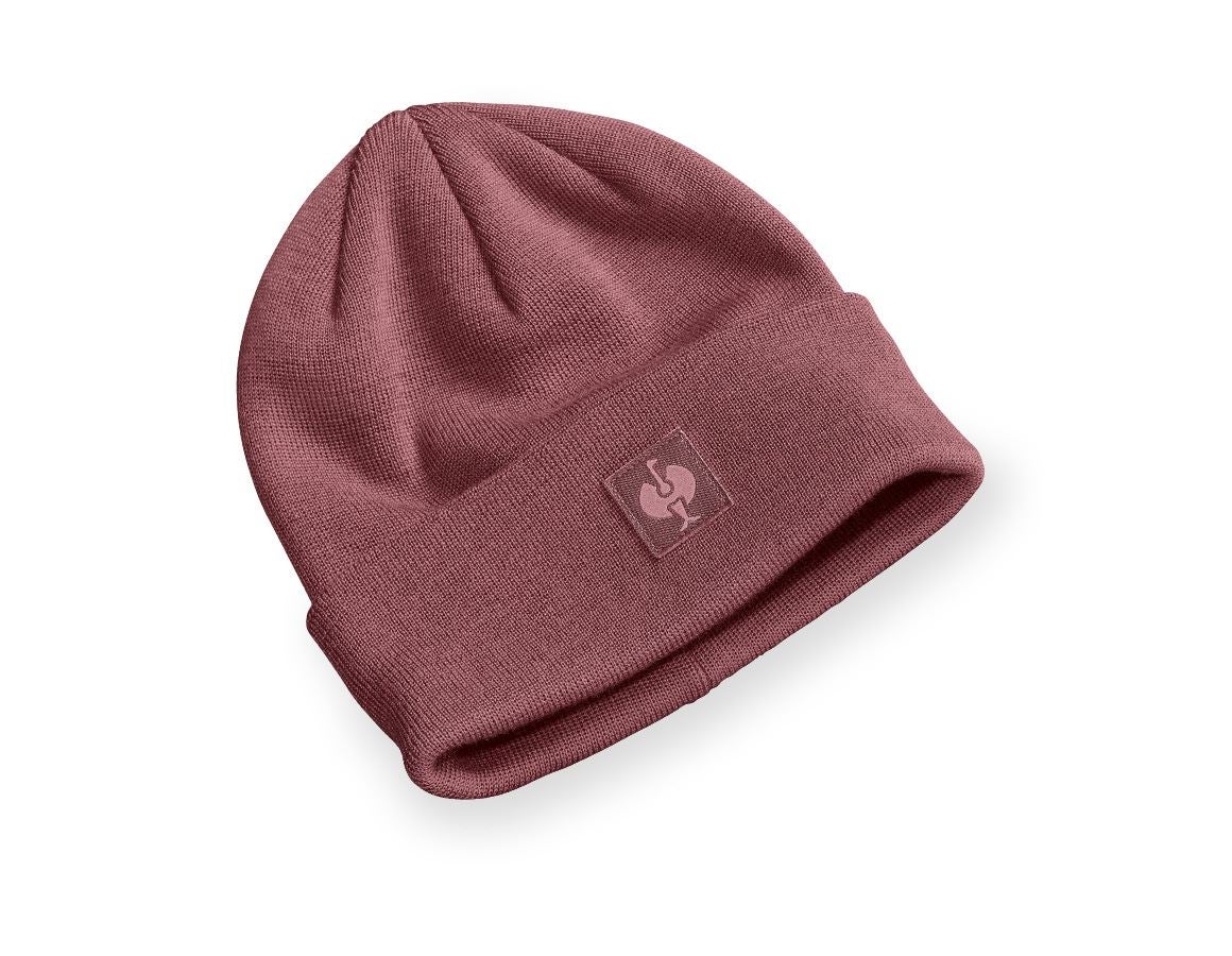 Vêtements: Bonnet tricoté e.s.iconic + rouge oxyde