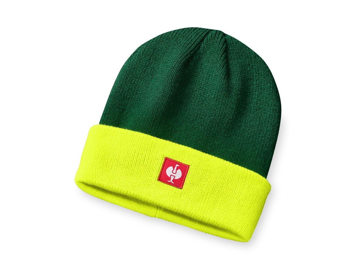 Accessoires: Bonnet tricoté e.s.motion 24/7 + vert/jaune fluo