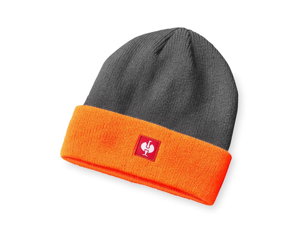 Accessoires: Bonnet tricoté e.s.motion 24/7 + anthracite/orange fluo