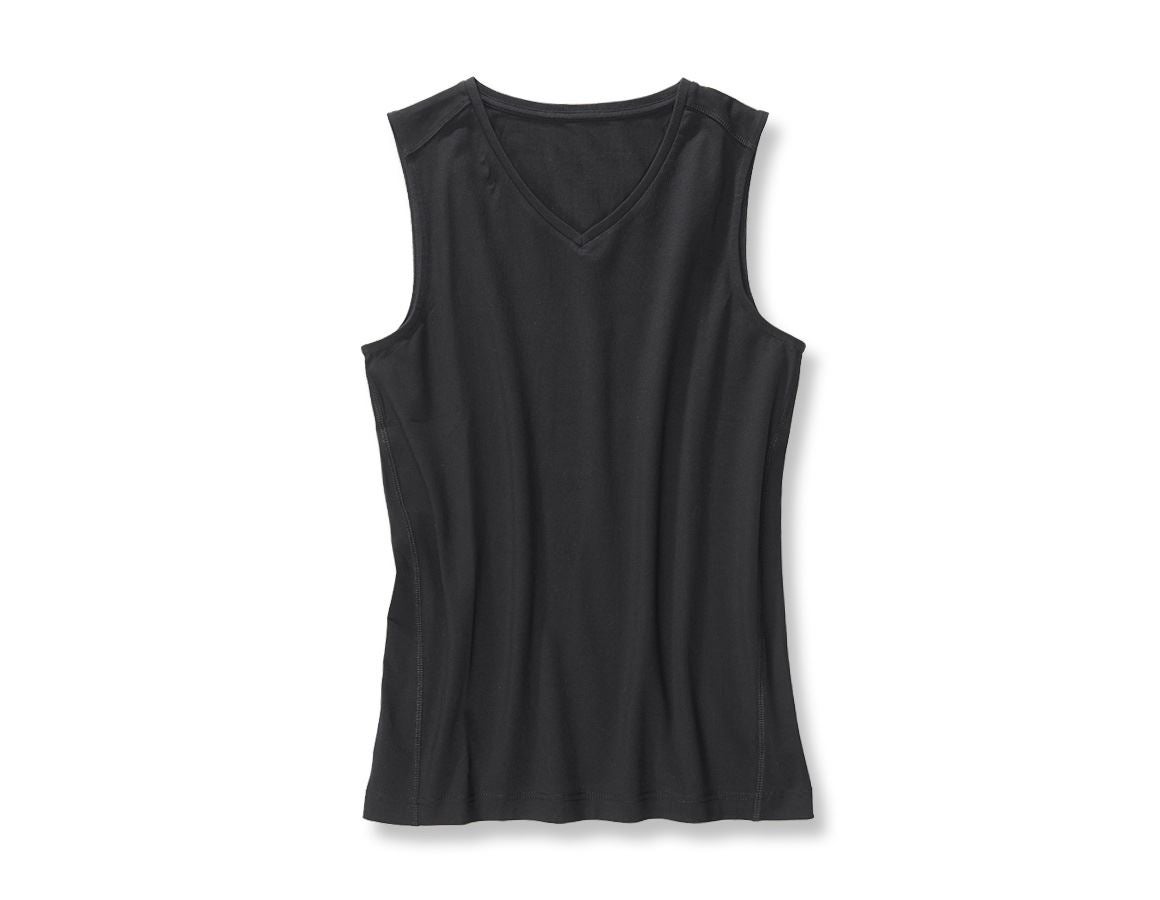 Sous-vêtements | Vêtements thermiques: e.s. Chemise Athletik en coton élastique + noir
