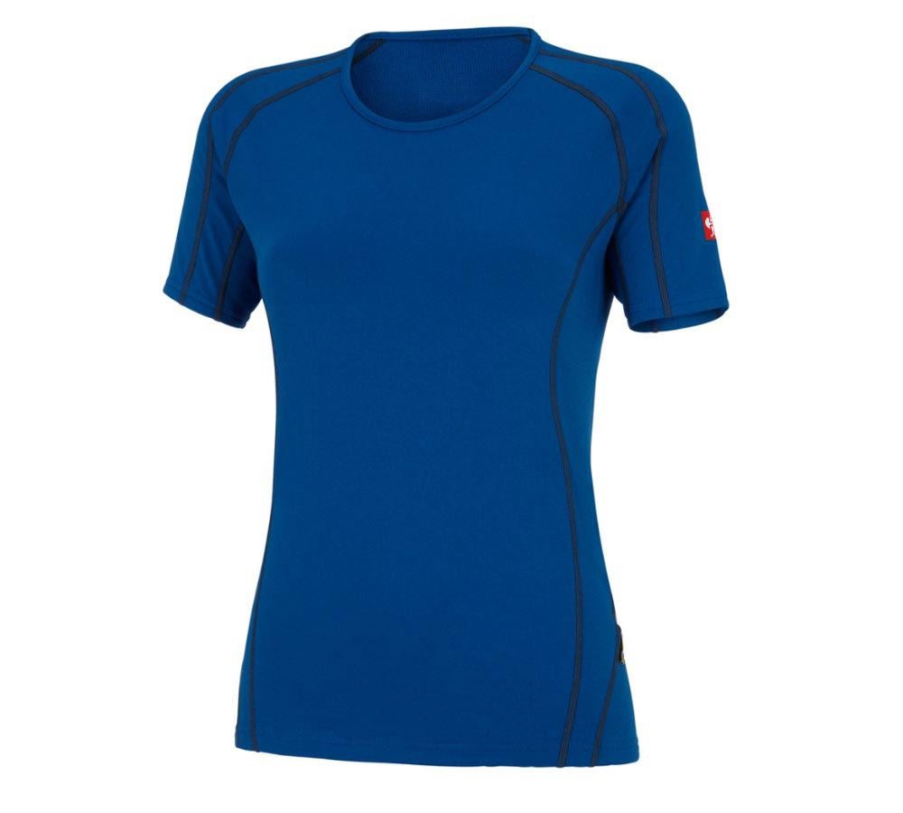 Funktionsunterwäsche: e.s. Funktions-T-Shirt clima-pro,warm, Damen + enzianblau