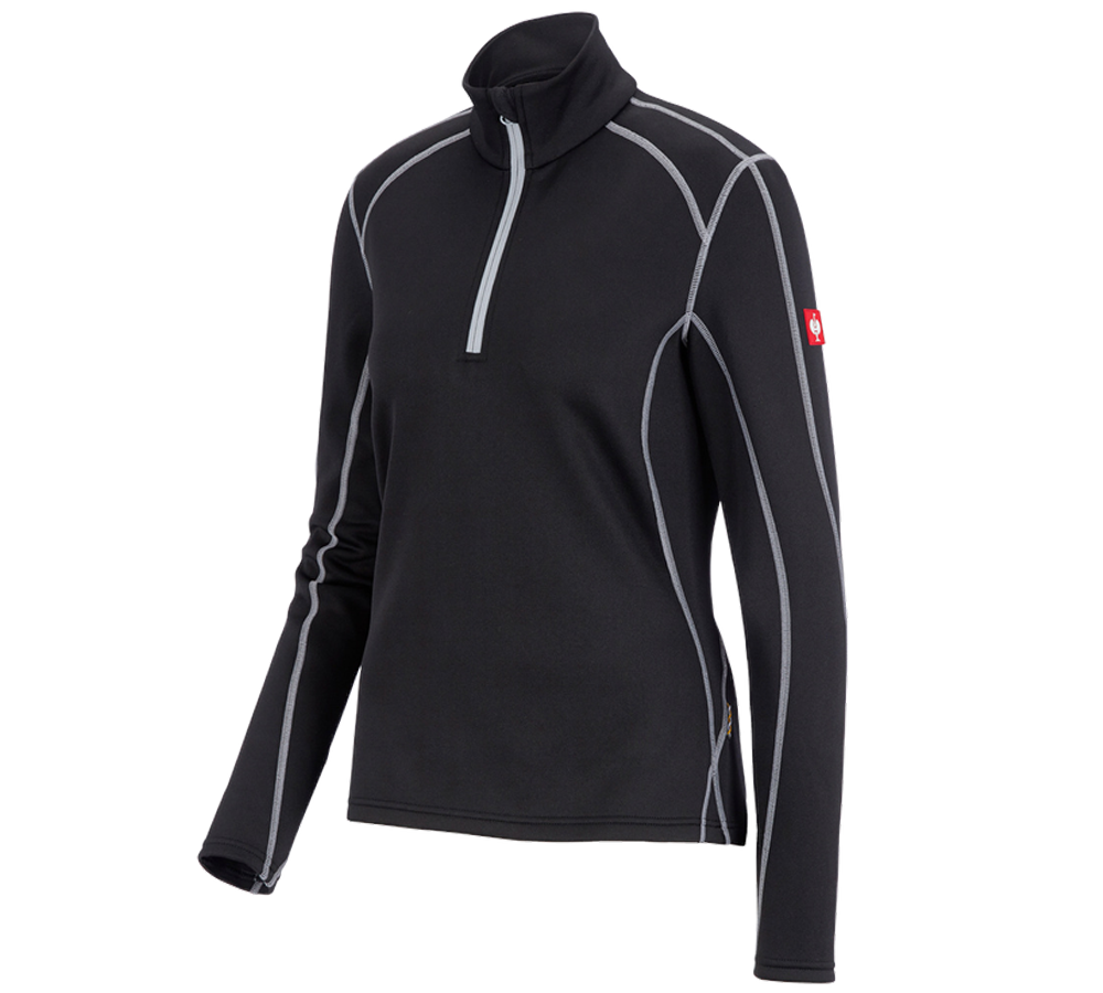 Froid: Pull de fon.thermo stretch e.s.motion 2020,fe. + noir/platine