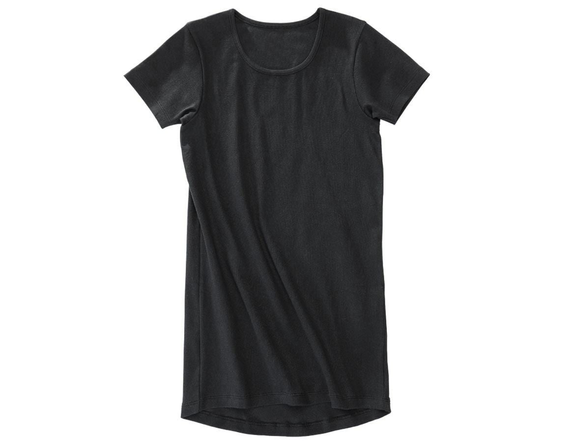 Thèmes: e.s. Cotton rib t-shirt + noir